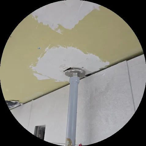주방 상부장 철거, 몰딩·석고천장 복 — 시공 후