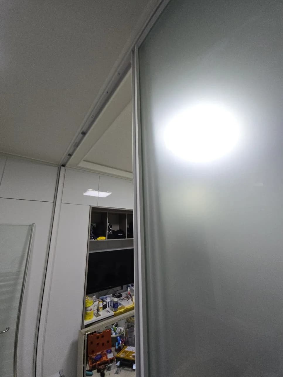 안닫히는중문 슬라이딩도어 작업 과정
