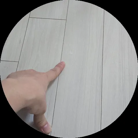 강마루바닥까짐 — 시공 후