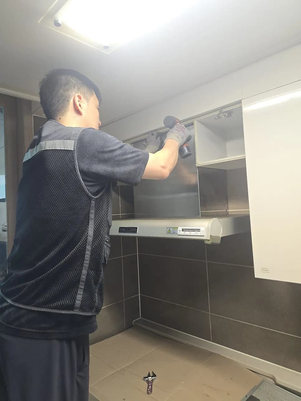 오래된 주방후왕해체 작업 과정