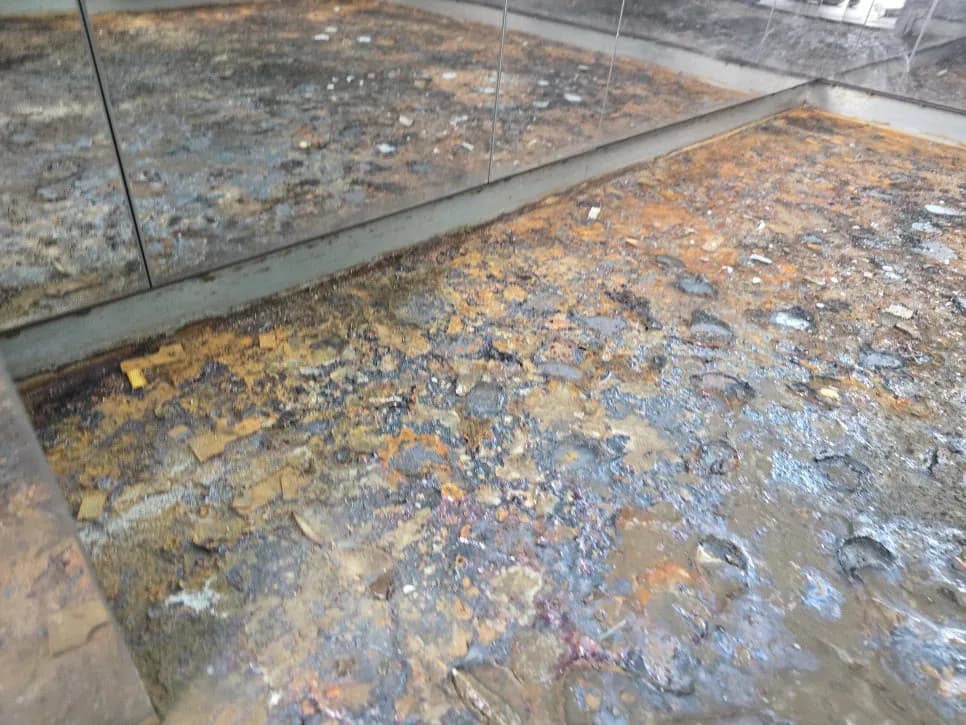 승강기바닥대리석 깨짐 작업 과정