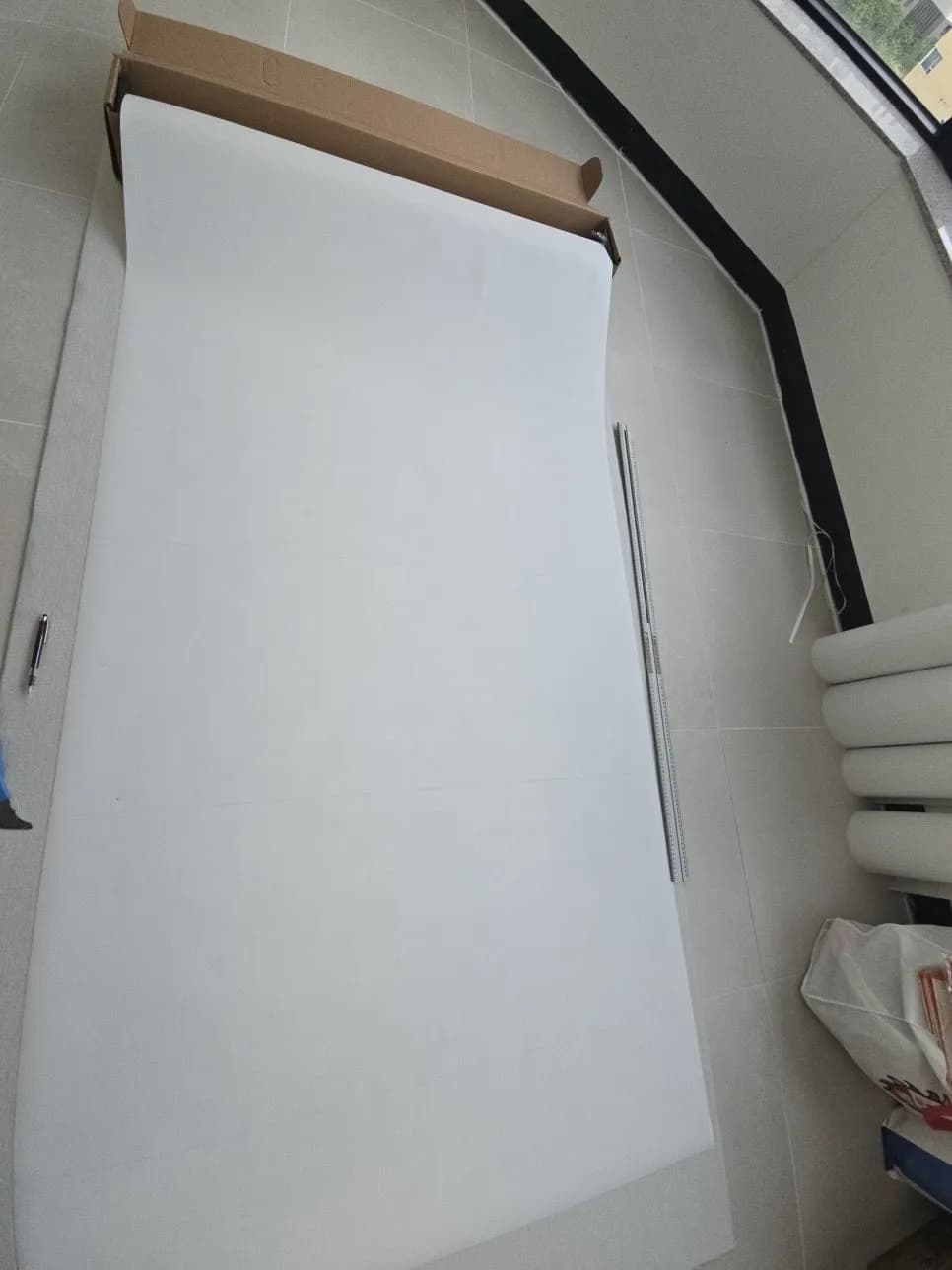 사무실회의실유리창시선차단시트 작업 과정