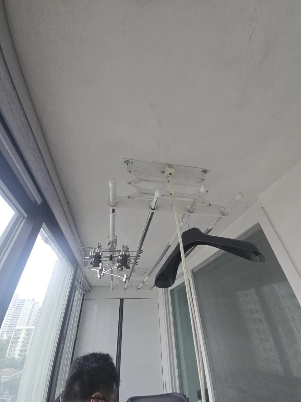 코팅벗겨진천장빨래건조대 작업 과정
