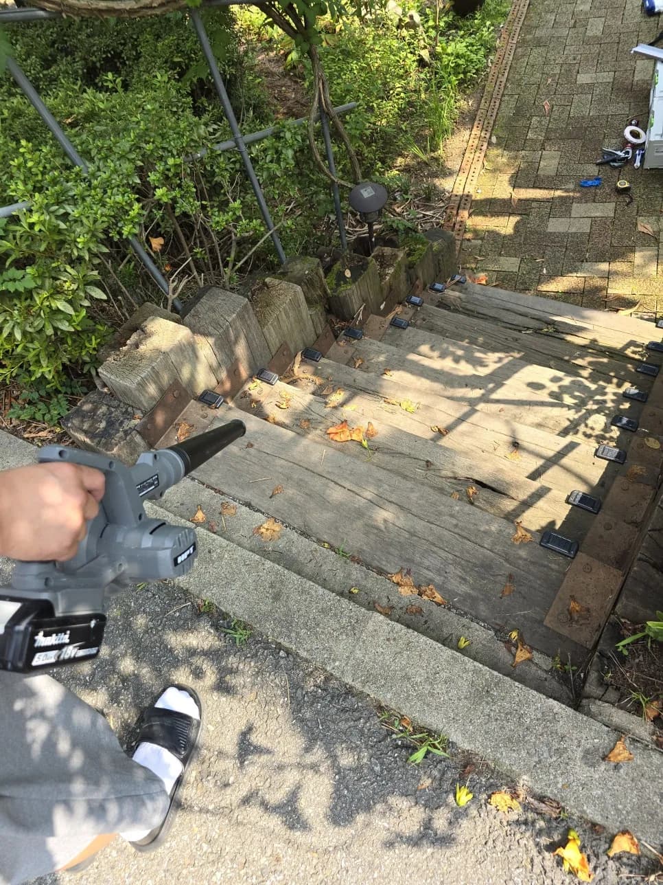 위험한계단 논슬립 작업 과정