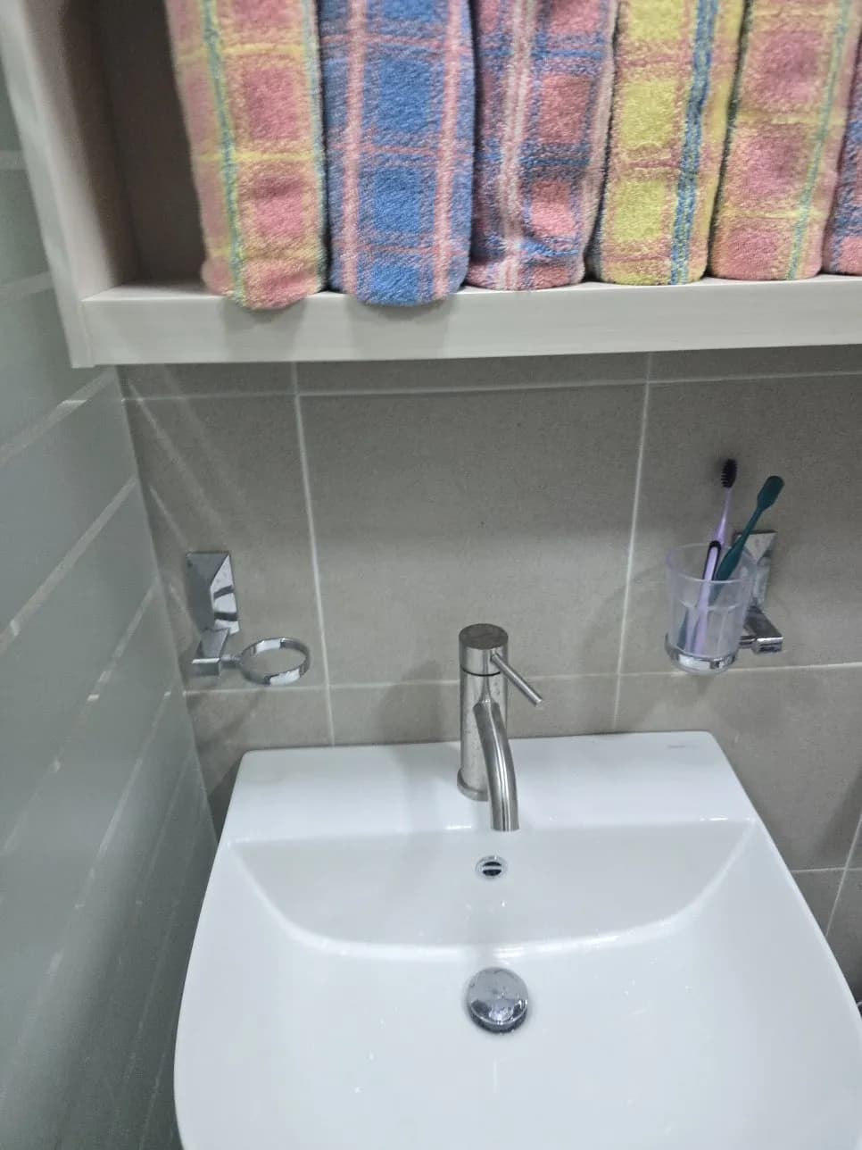 세면대컵거치대해체 작업 과정