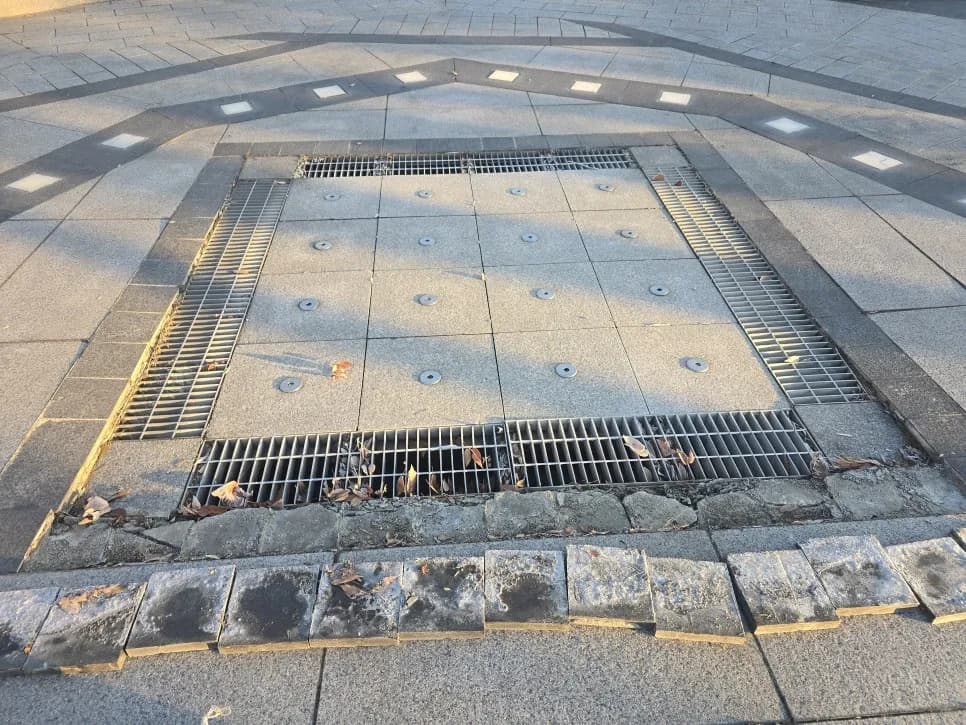 공원바닥분수대 — 시공 전